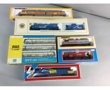 LOT OF MODEL TRAINS, all locomotives, including Bachmann, Piko Modellbahn, and other examples