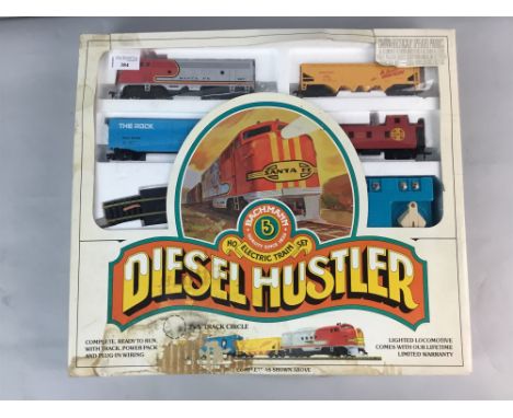 DIESEL HUSTLER MODEL TRAIN SET BY BACHMANN, in original box