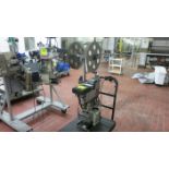 Kwik Lock bag closer, model 872B, s/n 61244-1999, with Turbo Print 872 printer, cart mounted