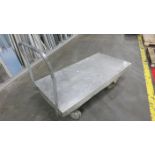 [Lot] (8) Dock carts, stainless deck, 60" x 30"