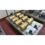 [Lot] (11) Motors, (1) 2 hp, (5) 1 hp, (1) .75 hp, (3) .5 hp (contents on cart, no cart)