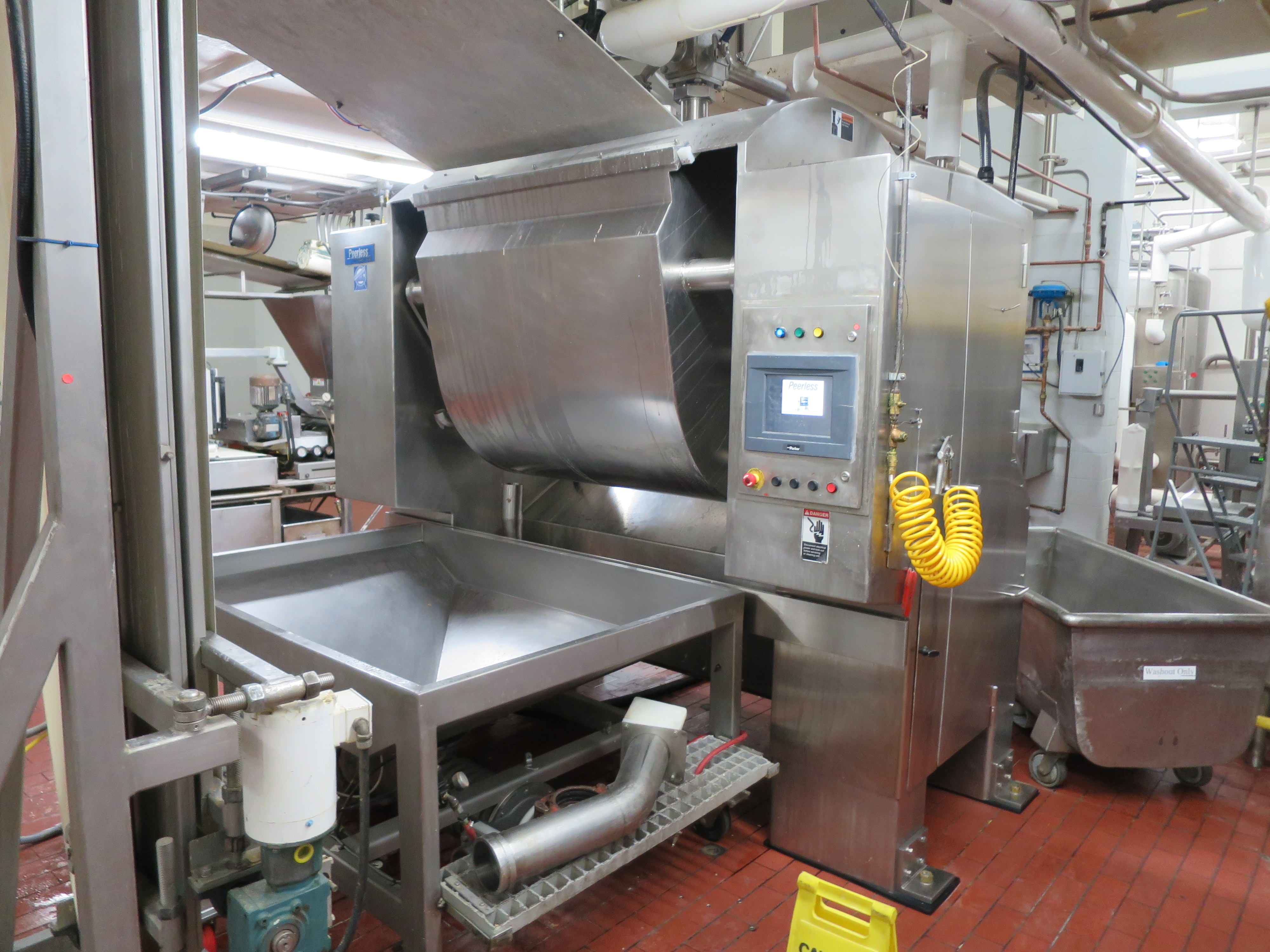 Peerless dough mixer, model HS10-HD, s/n 209029, 75 hp, MWP 235 psig ...