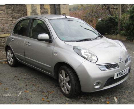 Nissan Micra N-Tec 5 Door Hatchback 1240cc, petrol, chassis number SJNFBAK 12U3180588, engine number 626517, silver bodywork,