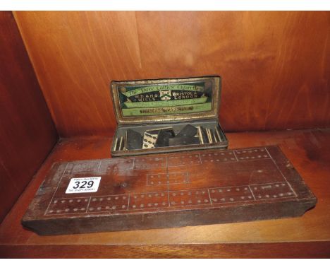 Dominoes, Cribbage Board 