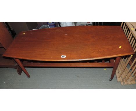 1970's Coffee Table with Ladder Shelf under 