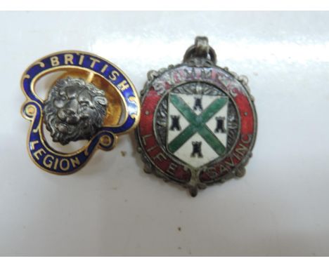 Plymouth Education Authority Medal and Silver British Legion Badge 