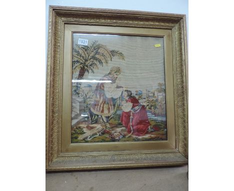 Gilt Framed Tapestry 