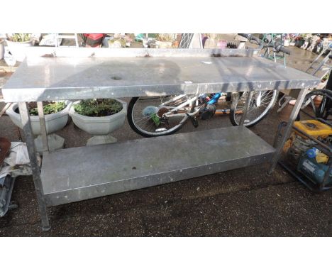 &nbsp;Stainless steel Work Bench with Shelf under