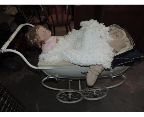 Silver Cross Pram and Contents - Dolls 