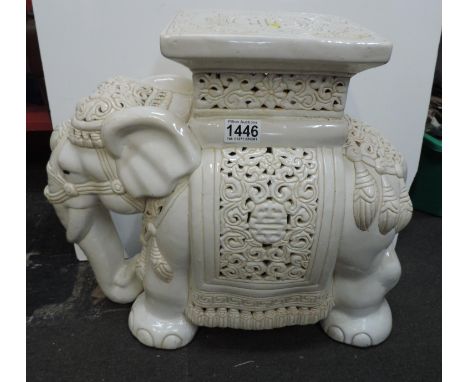 Large Ceramic Elephant Ornament 