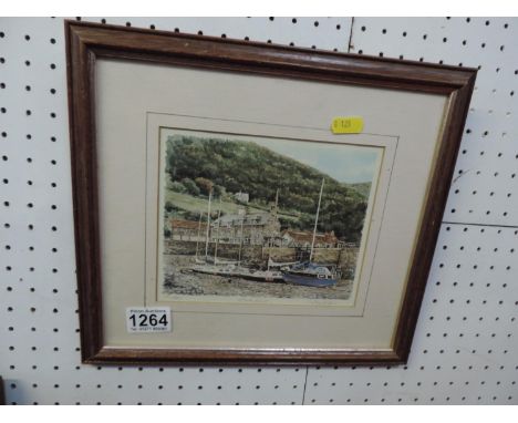 Signed Framed Limited Edition Print - Porlock Weir 