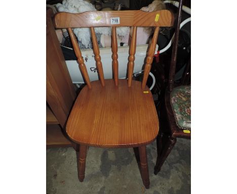 Pine Stick Back Dining Chair 