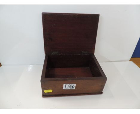 Small Mahogany Trinket Box 