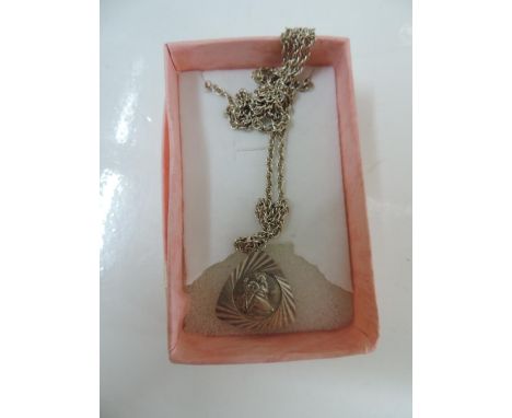 Silver St Christopher Necklace 