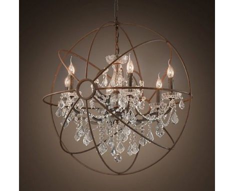 Gyro Crystal Chandelier (UK) Antique Rust  The Gyro Crystal Lighting Collection Is Inspired By Nineteenth Century Experimenta
