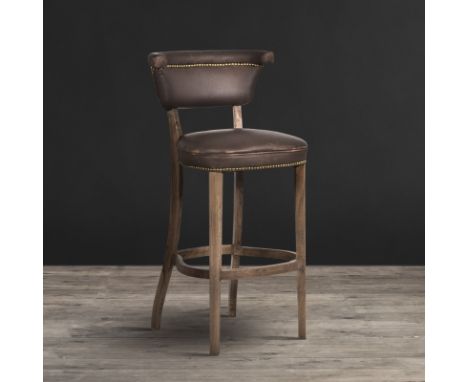 Angeles Barstool Vagabond Brown Leather  “Vintage Inspiration Reinterpreted With Modern Elegance.” Angeles Evolved From A Vin