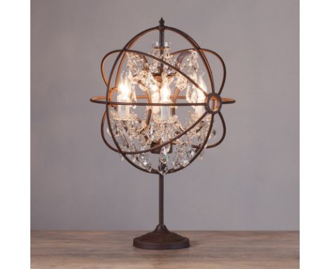 Gyro Crystal Table Lamp The Gyro Crystal Lighting Collection Is Inspired By Nineteenth Century Experimental Physicist Leon Fo