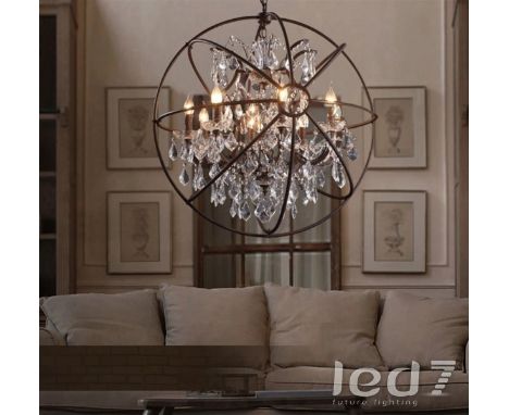 Gyro Crystal Chandelier (Uk) Antique Rust  The Gyro Crystal Lighting Collection Is Inspired By Nineteenth Century Experimenta