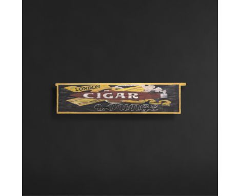 Wall Art – Cigar Lounge Inspired By The Signage Of An Old London Cigar Lounge, This Unique Piece Of Wall Art Has A Very Clubb