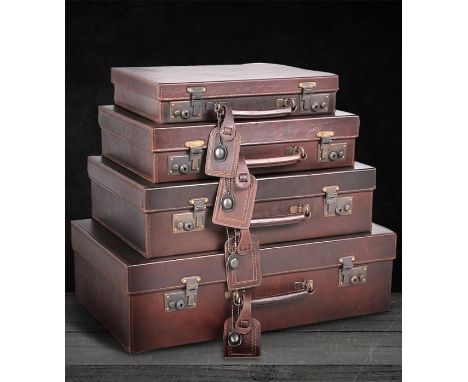 { Option of lots:  794, 795 } Drake Leather Case Our Drake cases emanate the nostalgic look of old classic luggage, redesigne