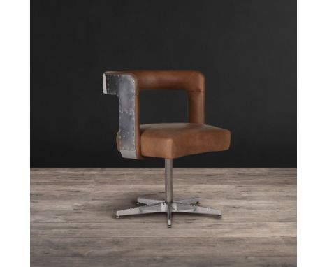 Circus Dining Chair With Metal Base Vintage Leather -“Fun, Bold And Modern.”Forget Head Of The Table When You Can Be Ringmast