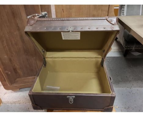 Watson Small Trunk Antique Tobacco Leather 59 x 45 x30cm RRP £840Watson Small Trunk Antique Tobacco Leather 59 x 45 x30cm RRP