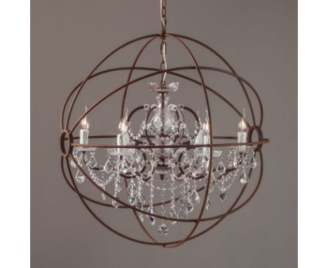 Gyro Crystal Chandelier (Uk) Antique Rust  The Gyro Crystal Lighting Collection Is Inspired By Nineteenth Century Experimenta