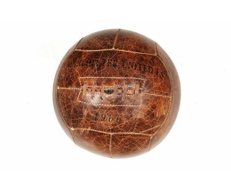 { Option of lots:  789, 790 } Vintage Leather Football