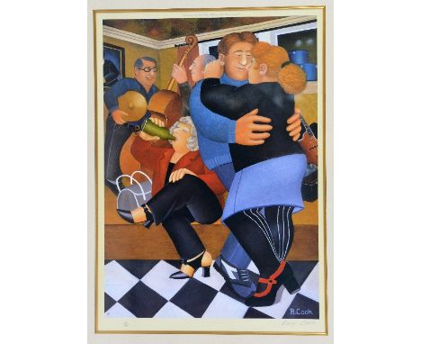 AFTER BERYL COOK, 'SHALL WE DANCE?', a limited edition litho print 125/650, with certificate, signed and numbered in pencil, 