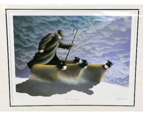 AFTER MACKENZIE THORPE, 'A DUSTING', a limited edition print 54/450, signed, titled and numbered in pencil, with certificate,