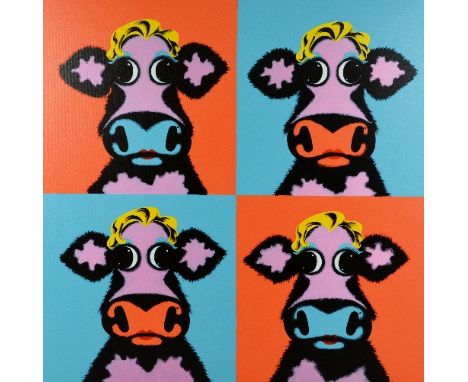 AFTER CAROLINE SHOTTON, 'MARYLIN MOONROE', a limited edition box canvas print 112/195, signed and numbered in pen on the fram
