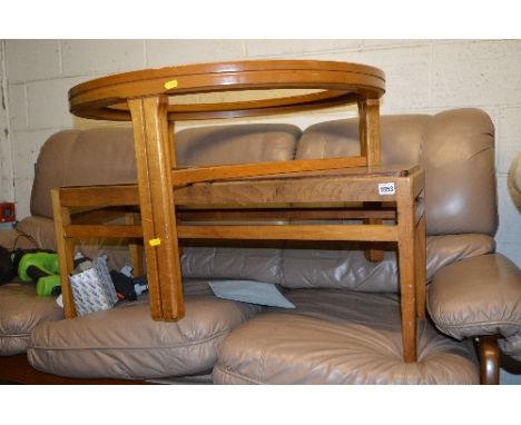 FOUR PIECE OF OCCASIONAL FURNITURE, and a modern standard lamp (5)