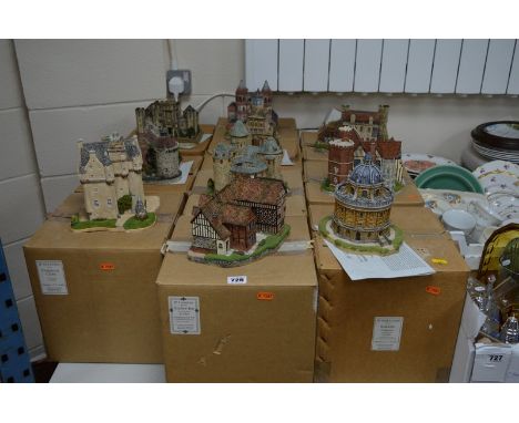 TEN BOXED JP EDITIONS LIMITED EDITION SCULPTURES, including Craigievar Castle 143/400, Caldicot Castle 143/400, Hever Castle 