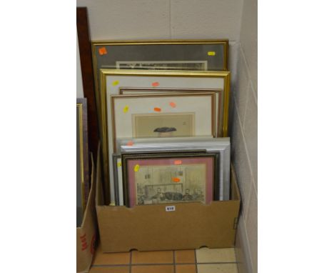JUDGE INTEREST, FIVE PRINTS INCLUDING TWO SPY VANITY FAIR CARICATURES, together with a 19th Century hand coloured print of Cr