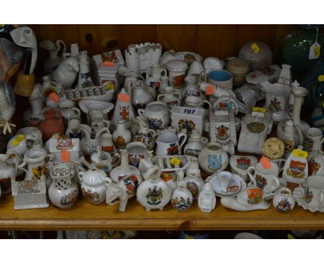 CRESTED WARE, over eighty pieces, including Willow Art, Arcadian, Carlton, Swan, etc