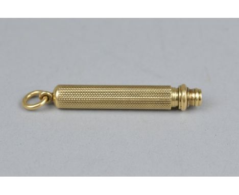A SAMPSON MORDAN & CO PROPELLING PENCIL, measuring approximately 130mm when extended, engine turned