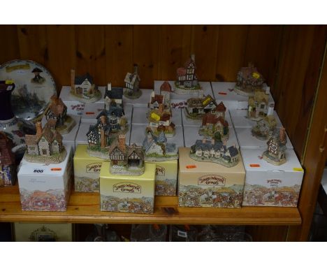 NINETEEN BOXED DAVID WINTER COTTAGES, including English collection and Traditional Crafts collection, to include The Church &