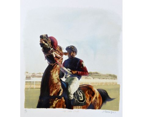 AFTER ALAN BRASSINGTON, 'THE TURF CLUB', a limited edition print 4/9, signed and numbered in pencil, with certificate, unfram