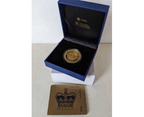 A Reserve Bank of New Zealand King Charles III Coronation 0.999 Gold Proof 1oz NZ$5 Coin, with COA and original box