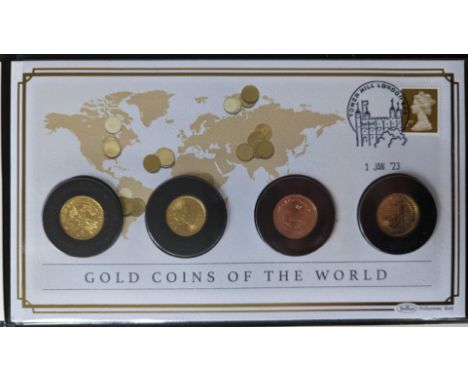 A Harrington & Byrne 2023 Gold Coins of the World Four-Sovereign Cover Collection, with COA