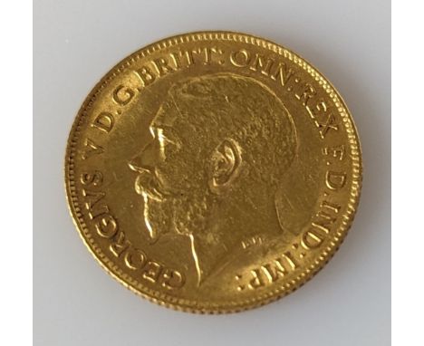 A George V gold full sovereign, 1912