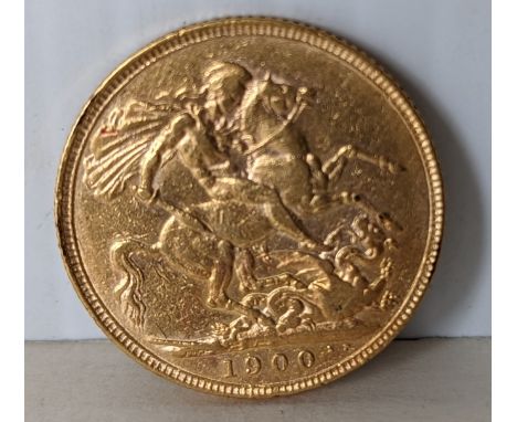 A Victorian gold full sovereign, 1900