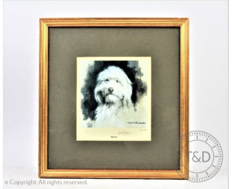 David Shepherd (1931-2017), Signed limited edition print, Titled 'Muffin', No.173/850, Signed and number to the margin, 17cm 