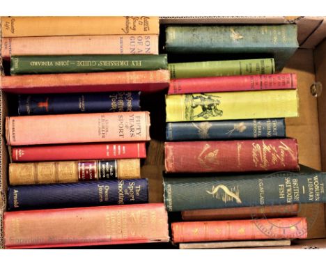 MAXWELL (W), THE FIELD BOOK OR SPORTS AND PASSTIMES, colour frontis and title, full leather, London; HODGSON (W), TROUT FISHI