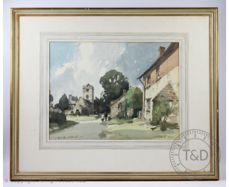 Stanley Orchart (1920-2005), Watercolour, Quintin - Northants, Signed and dated 1972, 34cm x 45cm, Framed and glazed  CONDITI