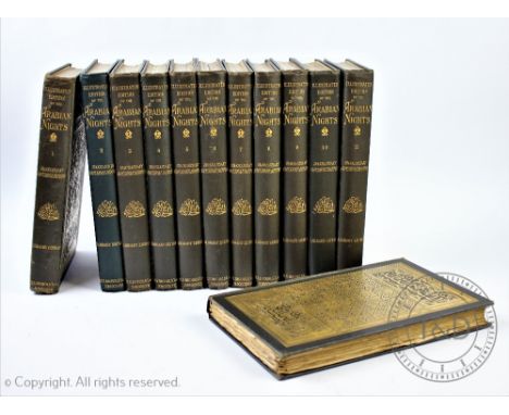 BURTON (CAPTAIN SIR R), trans, THE BOOK OF THE THOUSAND NIGHTS AND A NIGHT, 12 vols, with plates after Albert Letchford as ca