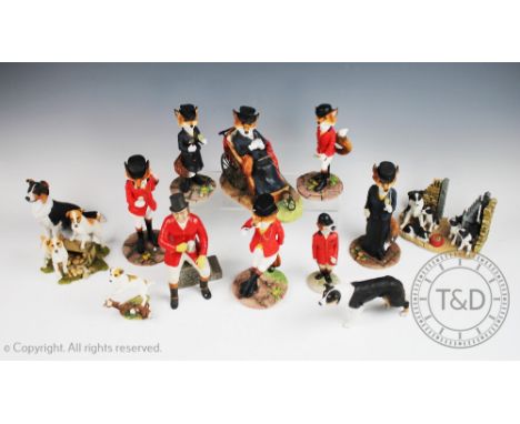 A collection of six 'The Reynard Estate' novelty hunting models, The Duchess of Reynard, Master Reynard, Lady Reynard, Miss R