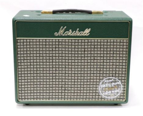 Marshall Model DSL C5 Valve Amplifier Made in England, green case, single input, treble, middle, bass & volume control knobs
