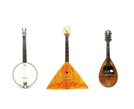 Bowl Back Mandolin by L. Romito and F. Carbone, Napoli 1902 (appears to have label signed by makers) in wooden shaped case; B