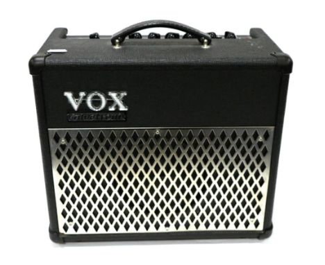 Vox AD15VT Valvetronix Amplifier no.062434, outputs for foot switch and Line/Phone, eight control dials 